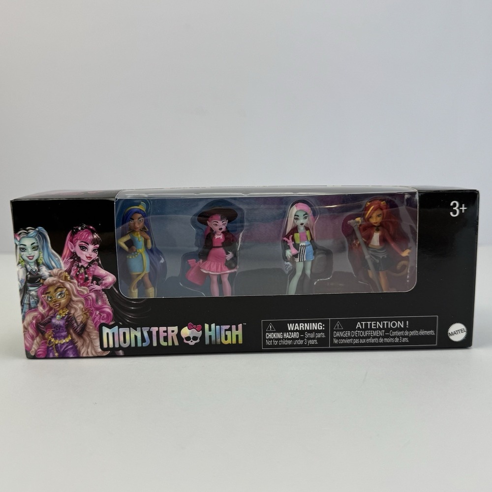 Monster High Minis Vinyl Toy Mini Dolls Figures Legend Toys Mattel Set of 4 New